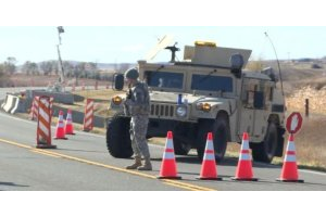 Partial block - Fort Rice north side checkpoint