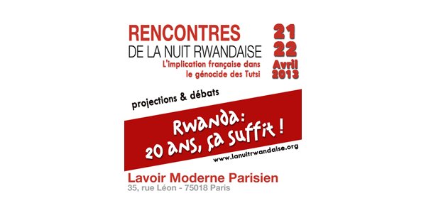 Image:Implication française dans le génocide des Tutsi : Les Rencontres de La Nuit rwandaise